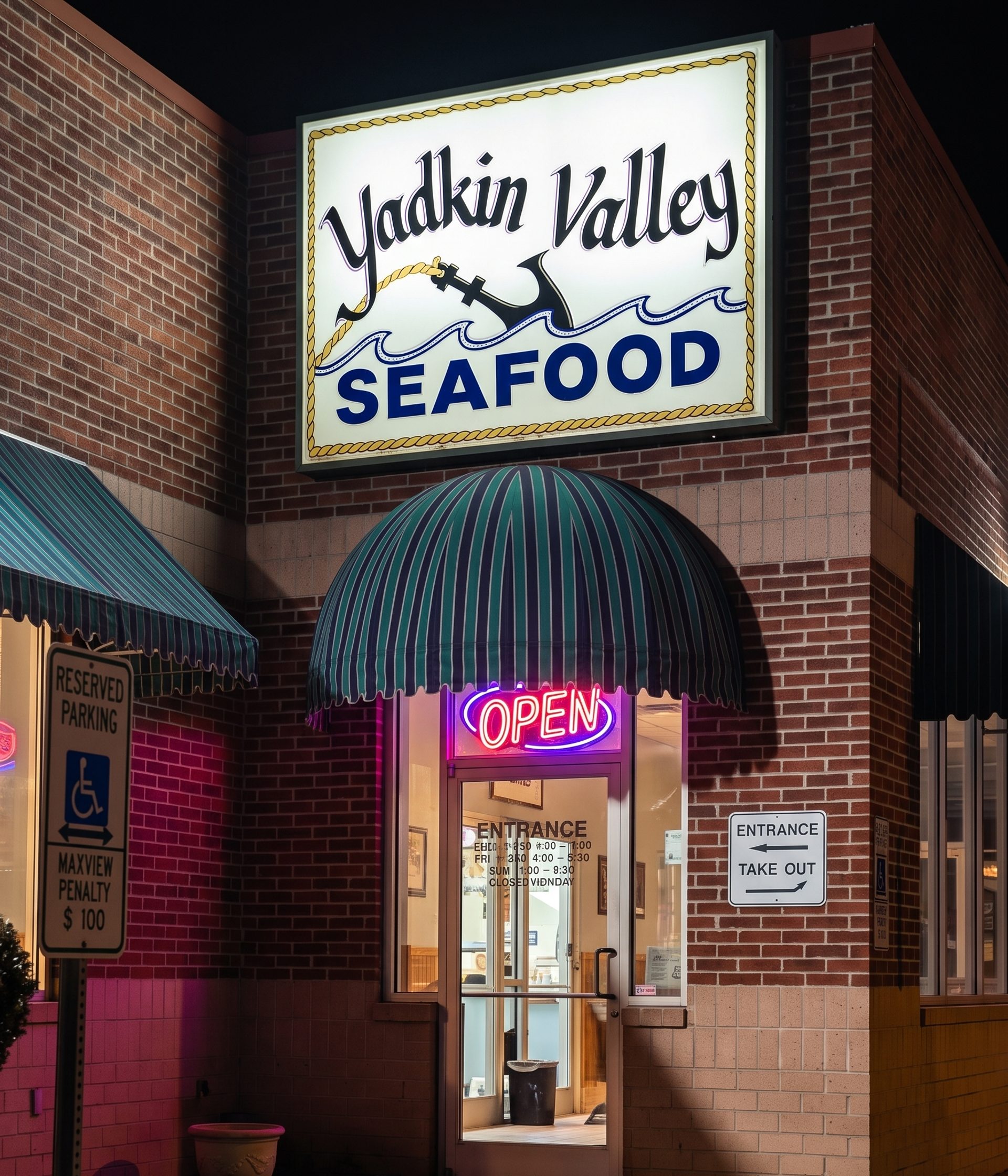 Welcome to Yadkin Valley Seafood Restaurant
